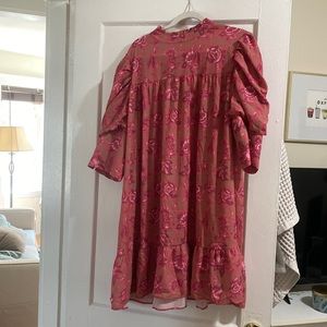 Ruffle Smock Dress
